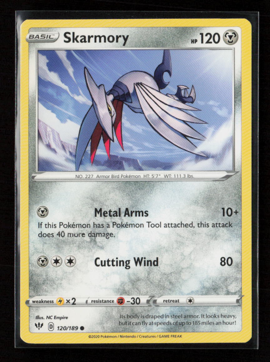 Skarmory Common SWSH03: Darkness Ablaze 120/189 LP