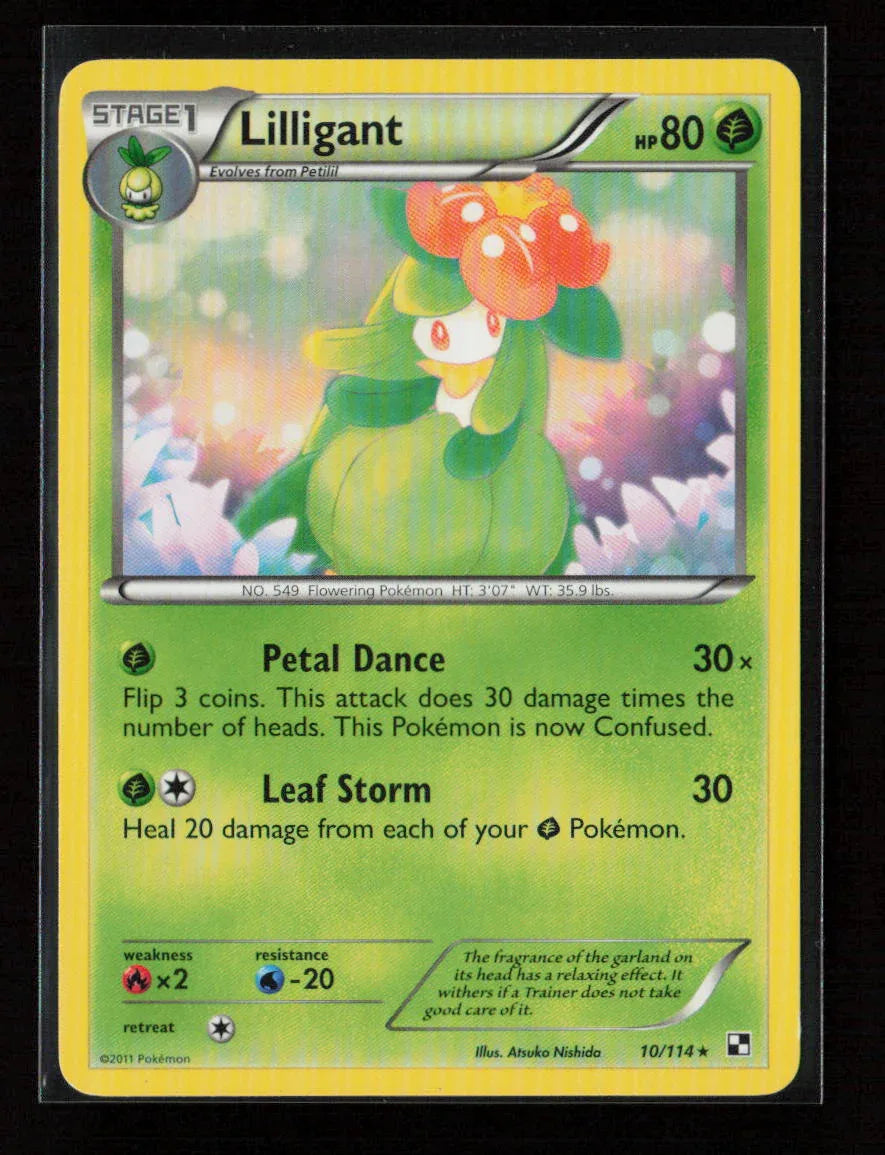 Lilligant Rare Black and White 10/114 LP - Kang's Collectibles