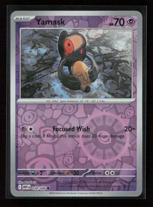 Yamask Common SV: White Flare 039/086 NM - Kang's Collectibles