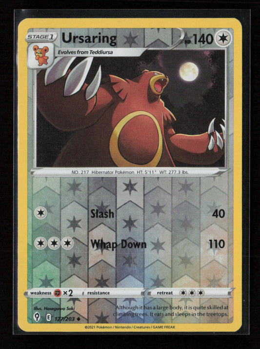 Ursaring Uncommon SWSH07: Evolving Skies 127/203 NM