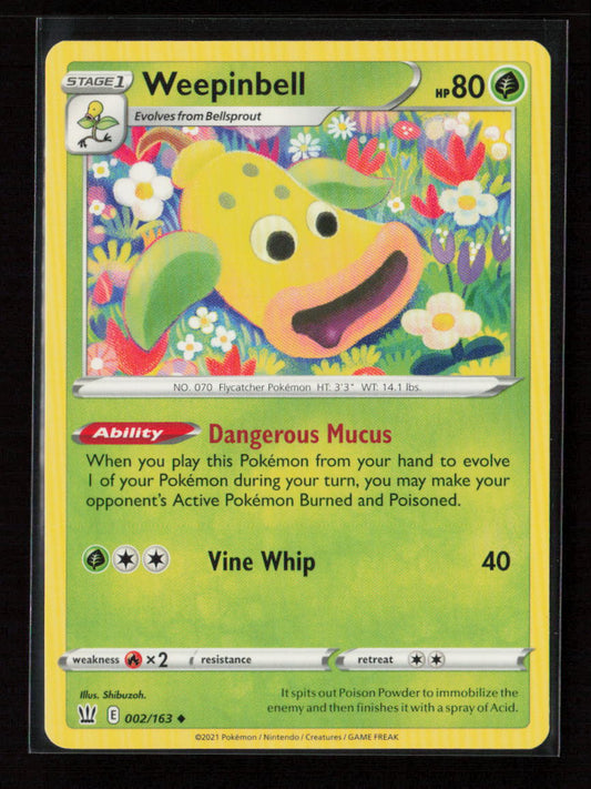 Weepinbell Uncommon SWSH05: Battle Styles 002/163 LP
