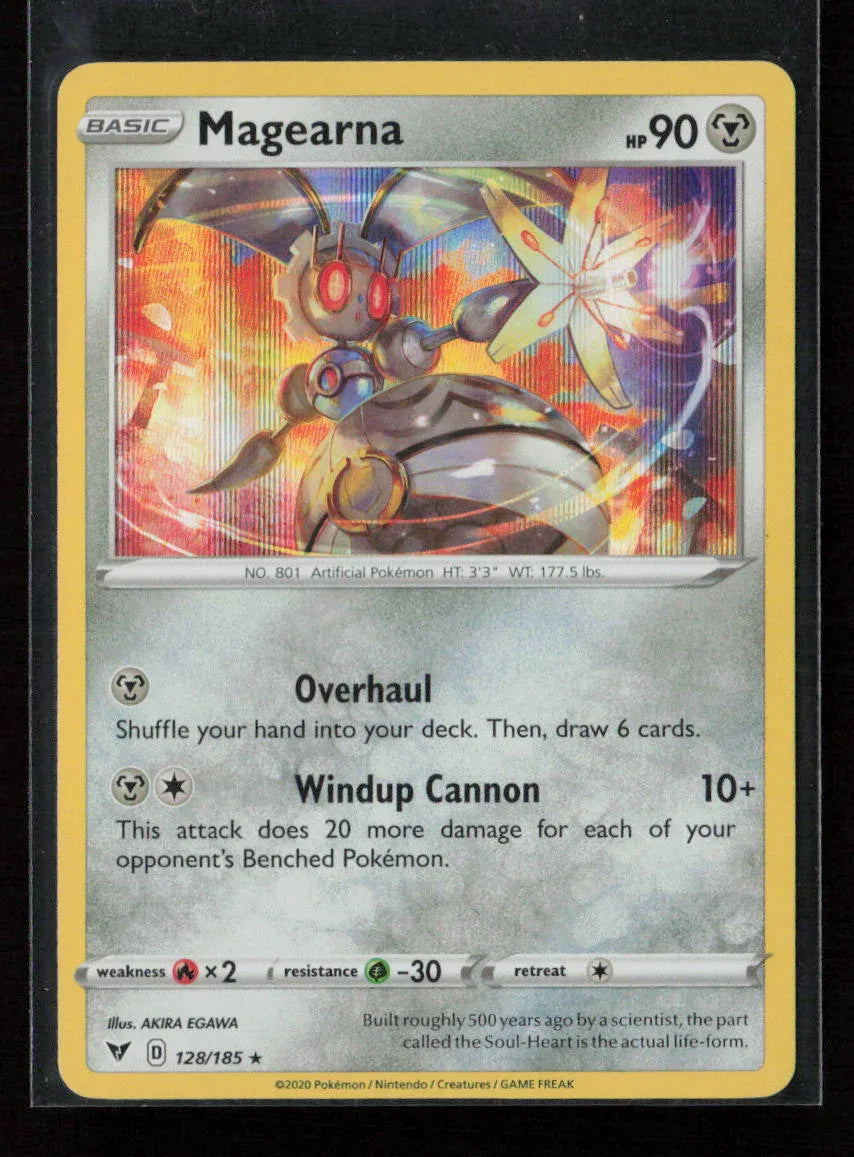 Magearna Holo Rare SWSH04: Vivid Voltage 128/185 NM - Kang's Collectibles