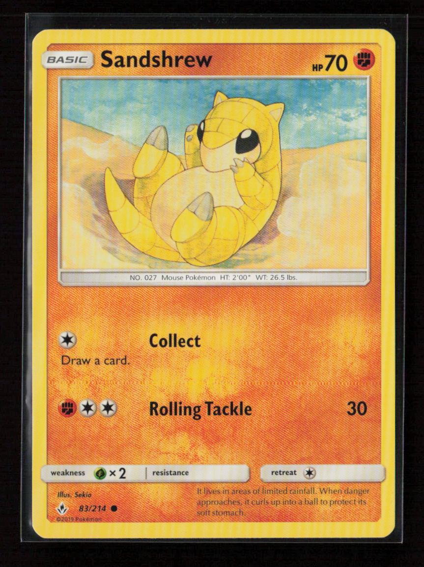 Sandshrew Common SM - Unbroken Bonds 83/214 LP
