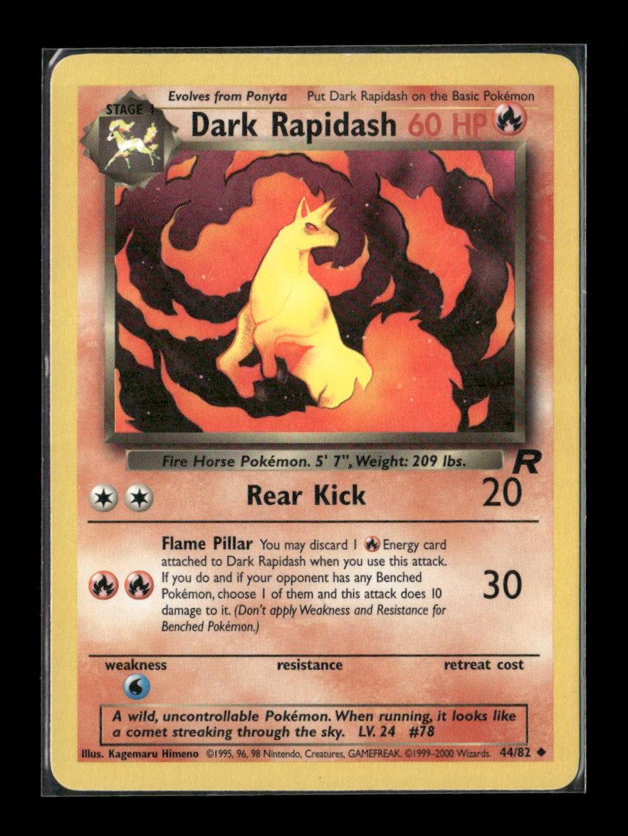 Dark Rapidash Uncommon Team Rocket 44/82 LP - Kang's Collectibles