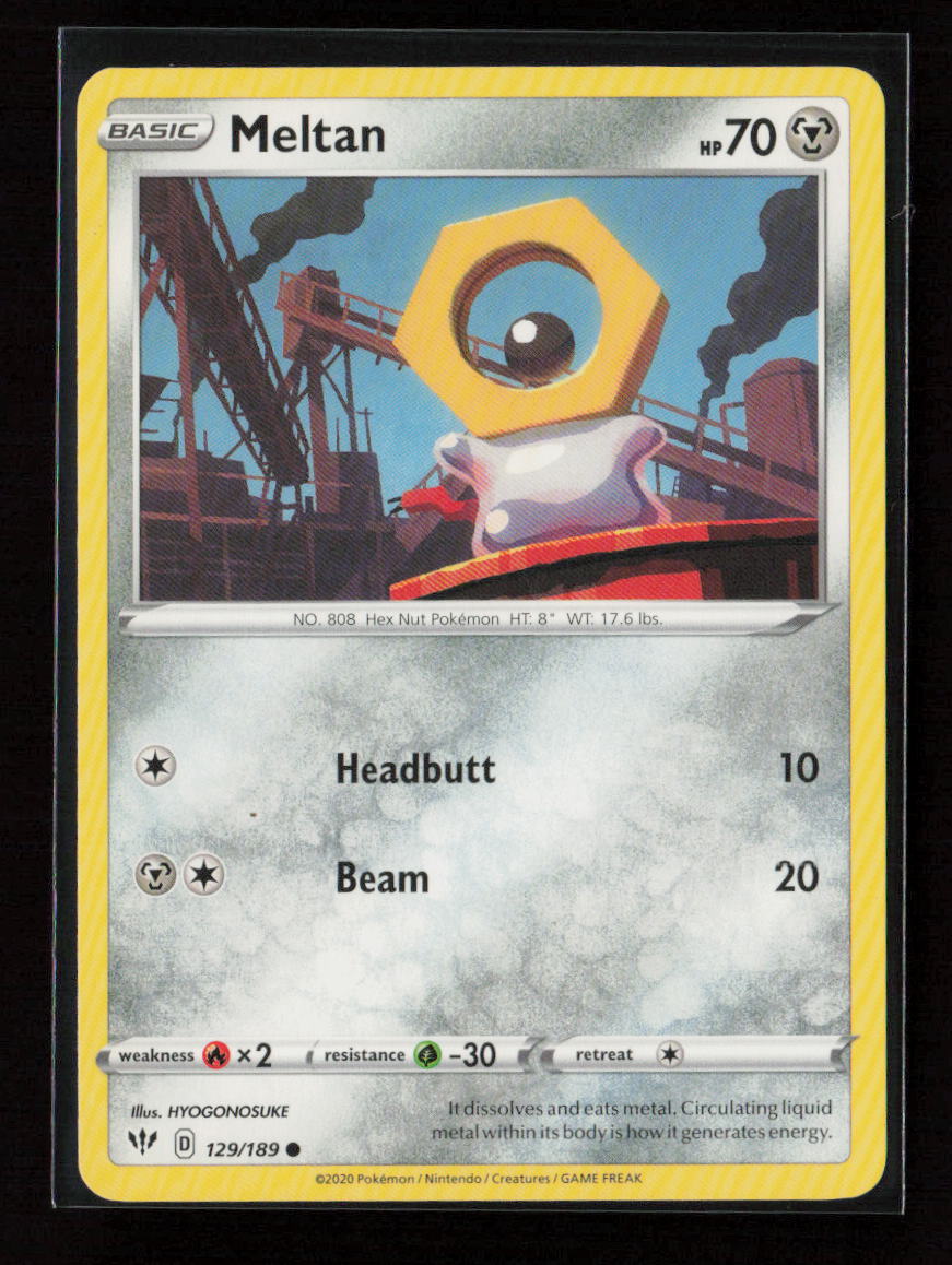 Meltan Common SWSH03: Darkness Ablaze 129/189 LP