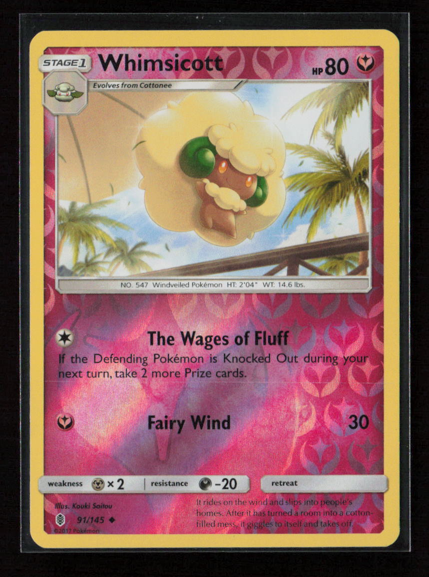 Whimsicott Uncommon SM - Guardians Rising 91/145 LP