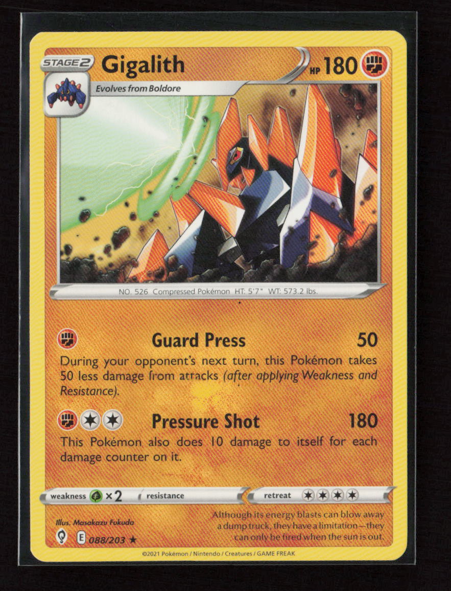 Gigalith Rare SWSH07: Evolving Skies 088/203 LP