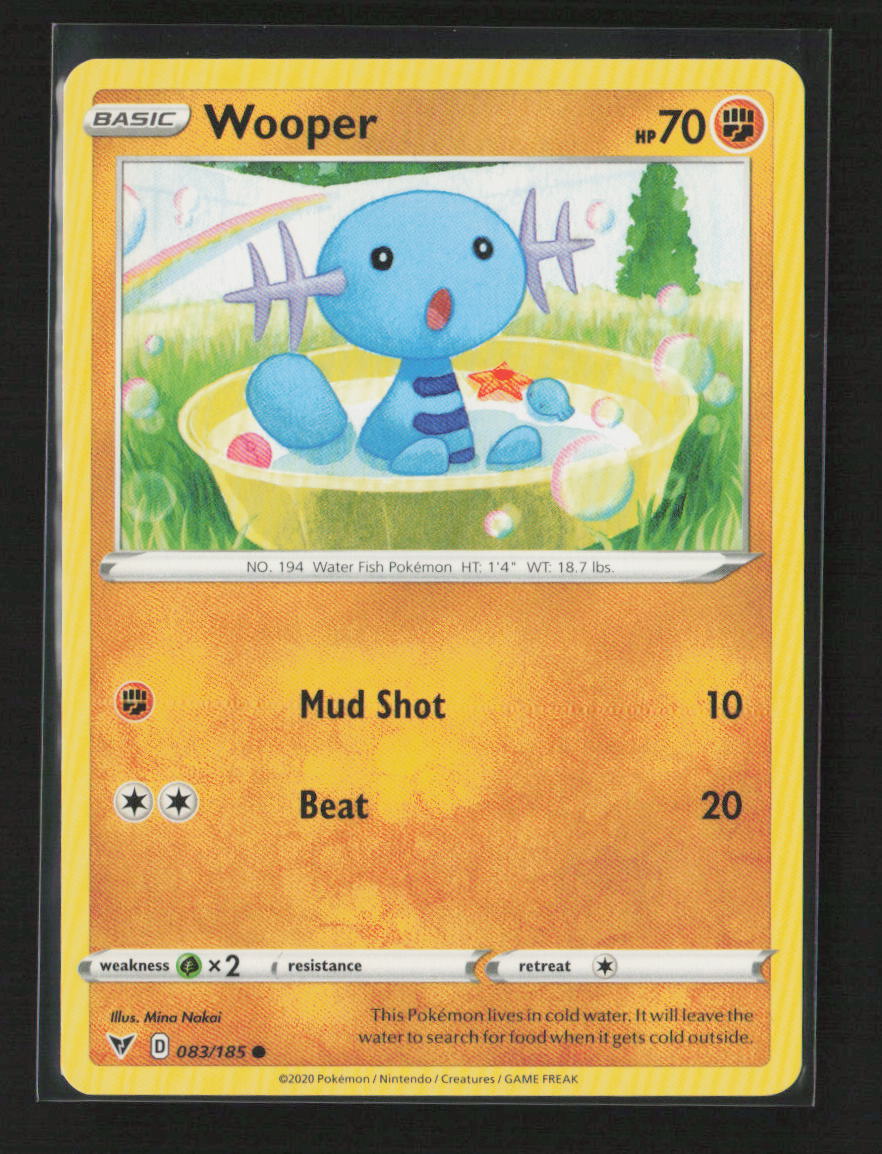 Wooper Common SWSH04: Vivid Voltage 083/185 LP