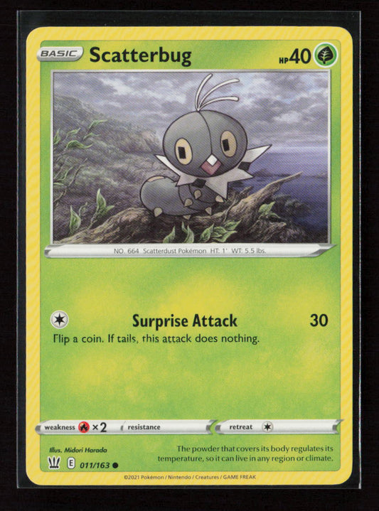 Scatterbug Common SWSH05: Battle Styles 011/163 LP