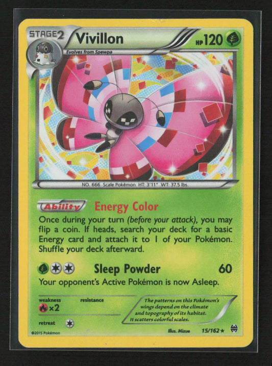 Vivillon Holo Rare XY - BREAKthrough 15/162 LP - Kang's Collectibles