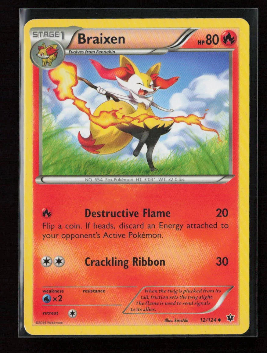 Braixen Uncommon XY - Fates Collide 12/124 NM - Kang's Collectibles