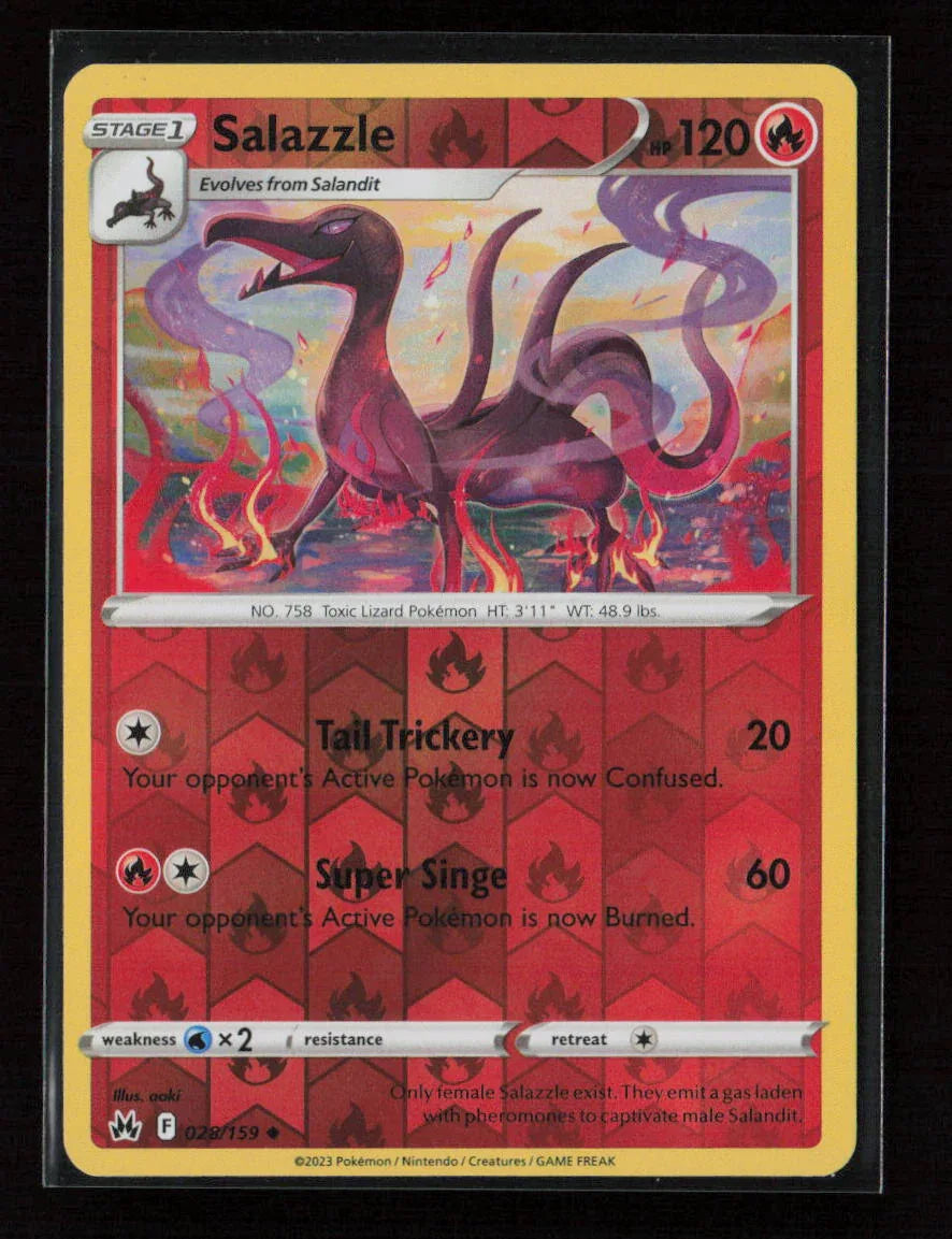 Salazzle Uncommon Crown Zenith 028/159 LP - Kang's Collectibles