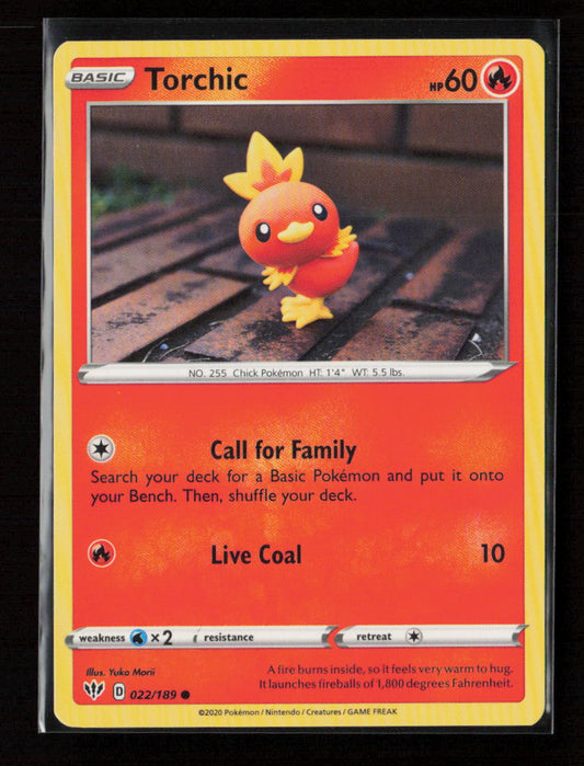 Torchic Common SWSH03: Darkness Ablaze 022/189 LP