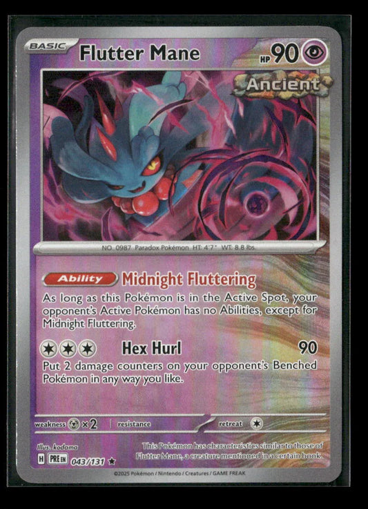 Flutter Mane (Poke Ball Pattern) Rare SV: Prismatic Evolutions 043/131 NM - Kang's Collectibles