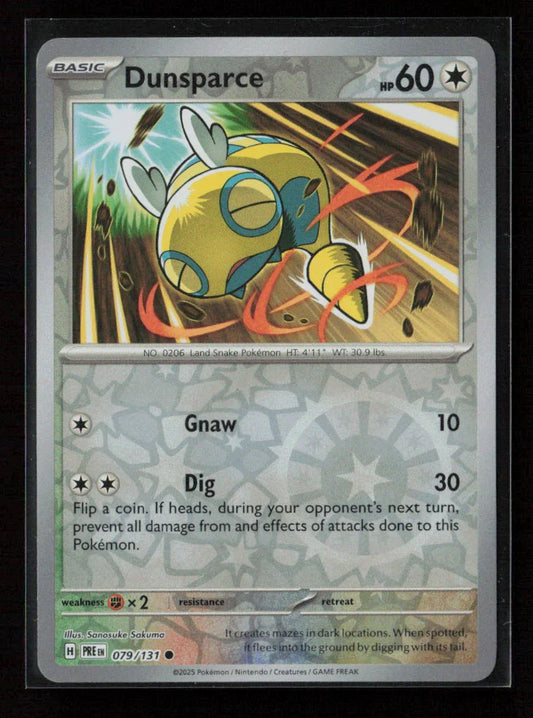 Dunsparce Common SV: Prismatic Evolutions 079/131 NM - Kang's Collectibles