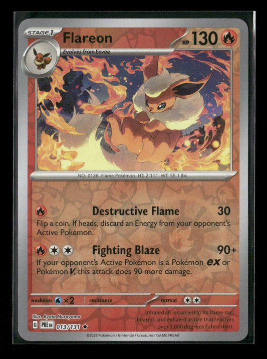 Flareon Rare SV: Prismatic Evolutions 013/131 NM - Kang's Collectibles