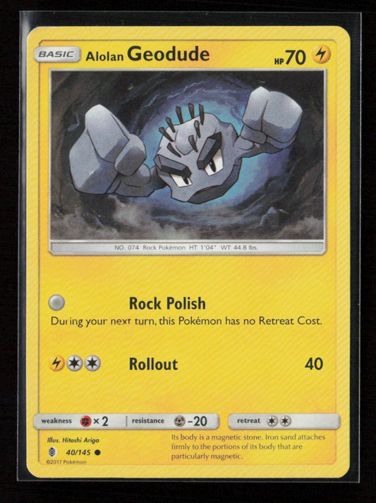 Alolan Geodude Common SM - Guardians Rising 40/145 LP
