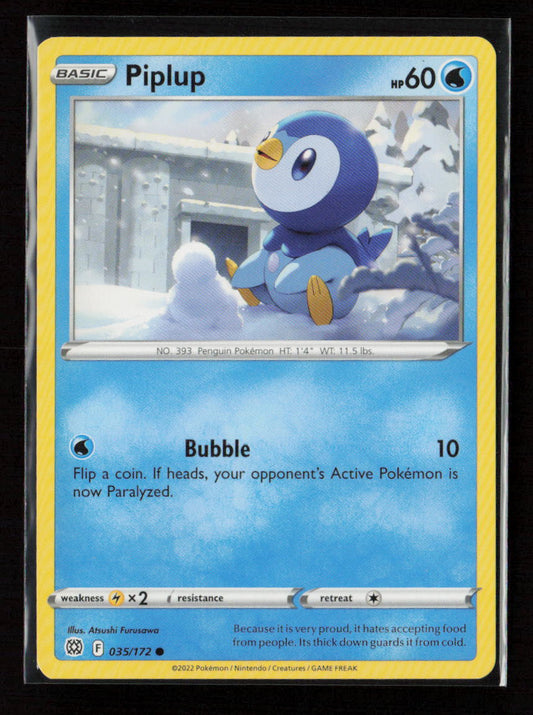 Piplup Common SWSH09: Brilliant Stars 035/172 LP