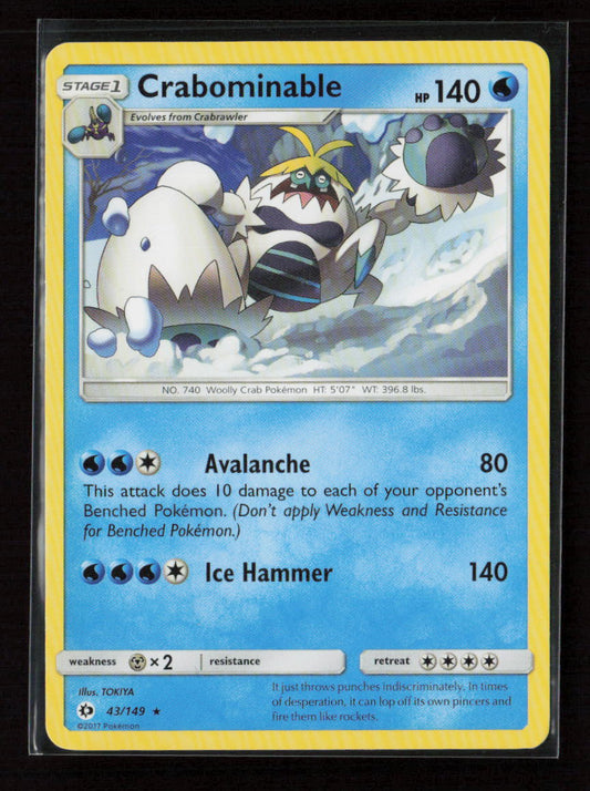 Crabominable Rare SM Base Set 43/149 LP