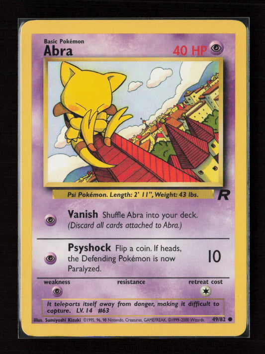 Abra Common Team Rocket 49/82 LP