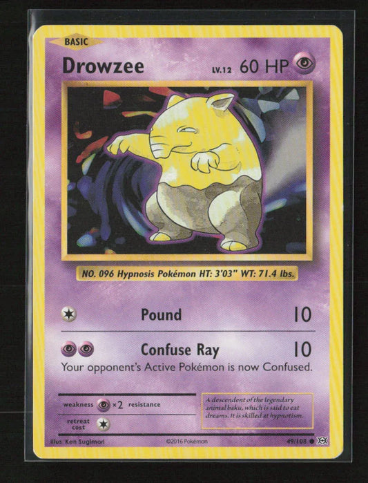 Drowzee Common XY - Evolutions 49/108 LP - Kang's Collectibles