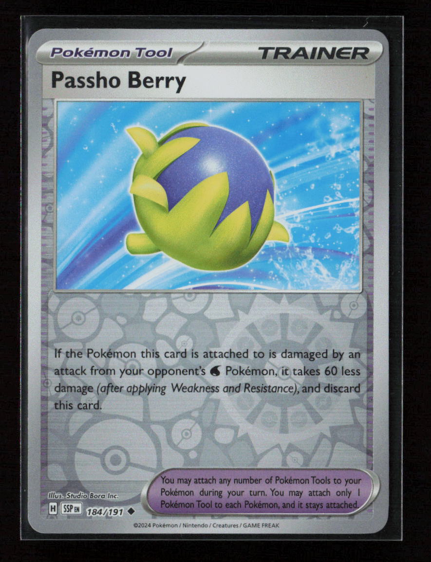 Passho Berry Uncommon SV08: Surging Sparks 184/191 NM