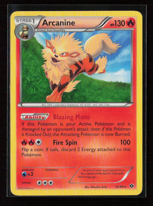 Arcanine (12) Rare Next Destinies 12/99 LP