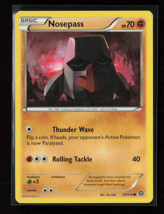 Nosepass Common XY - Steam Siege 54/114 LP - Kang's Collectibles