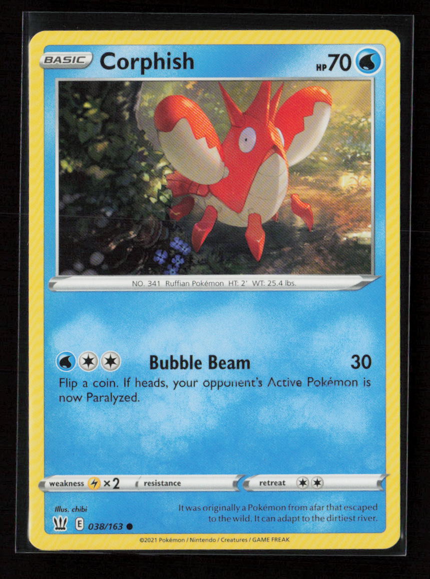 Corphish Common SWSH05: Battle Styles 038/163 NM