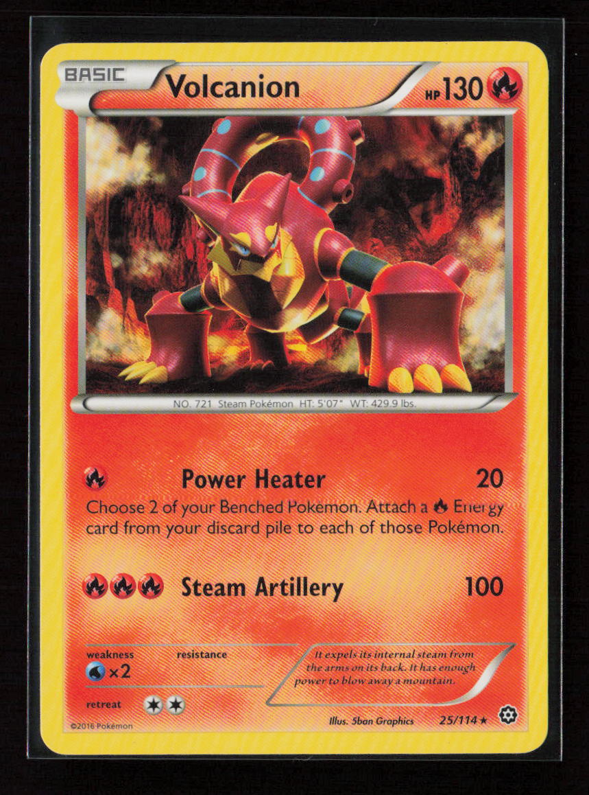 Volcanion - (Cracked Ice Holo) Holo Rare Deck Exclusives 025/114 LP