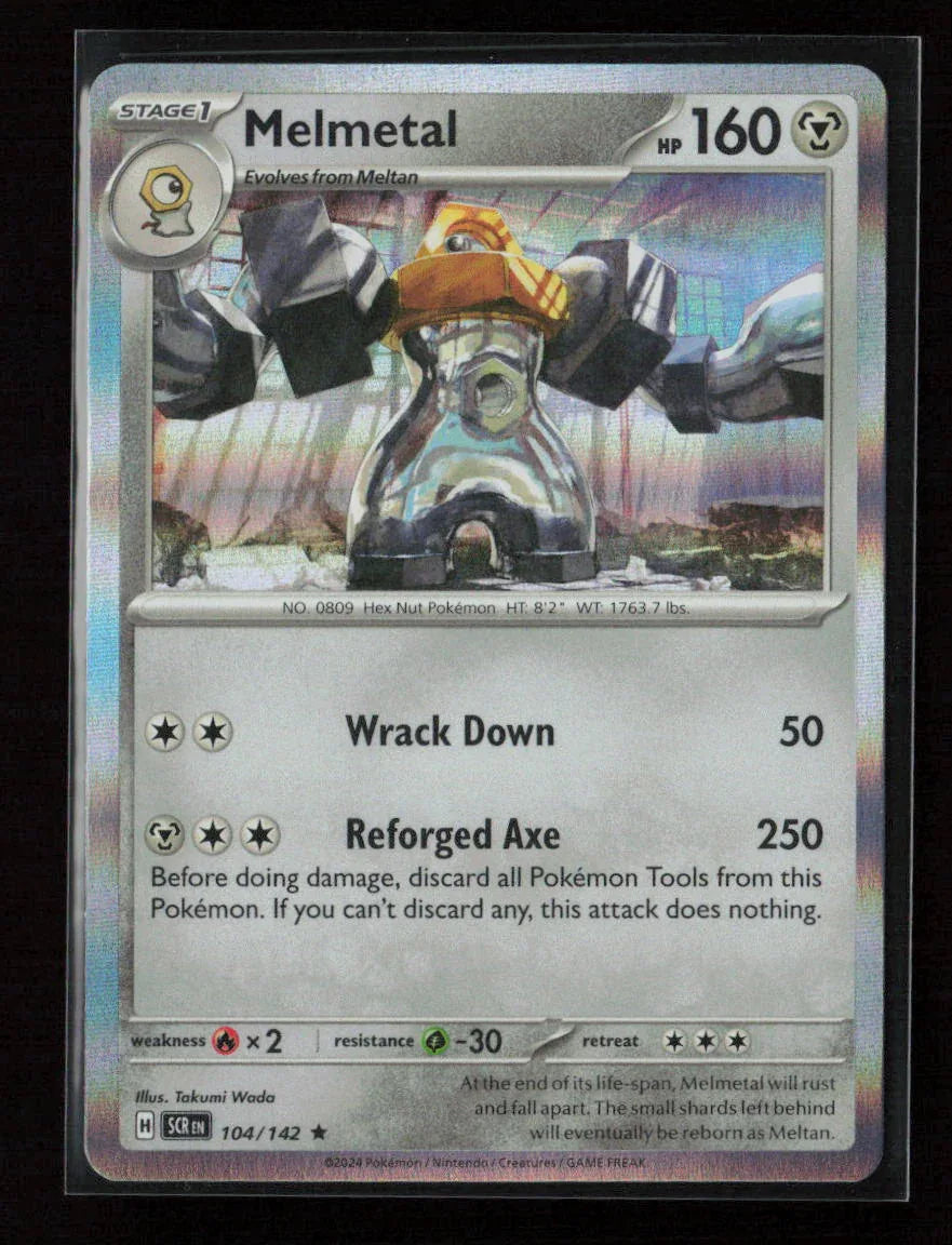Melmetal Rare SV07: Stellar Crown 104/142 NM - Kang's Collectibles
