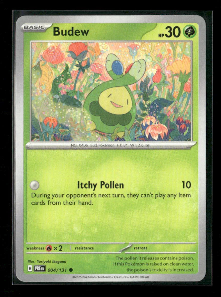Budew Common SV: Prismatic Evolutions 004/131 NM - Kang's Collectibles