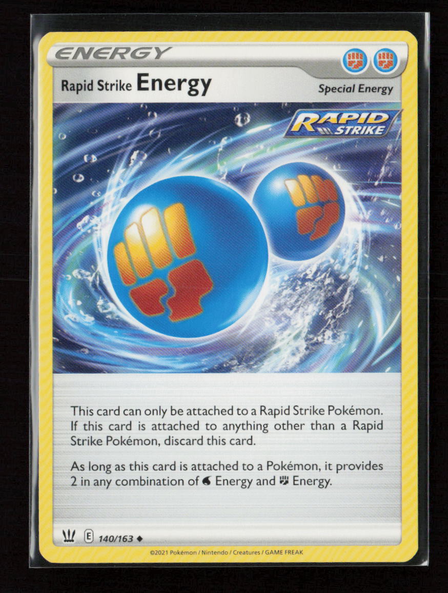 Rapid Strike Energy Uncommon SWSH05: Battle Styles 140/163 LP