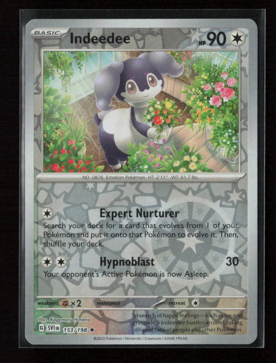 Indeedee Rare SV01: Scarlet & Violet Base Set 153/198 NM - Kang's Collectibles
