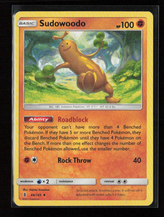 Sudowoodo Uncommon SM - Guardians Rising 66/145 LP - Kang's Collectibles