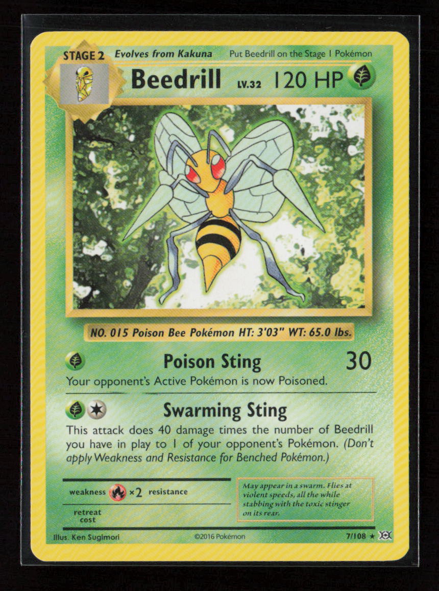 Beedrill Rare XY - Evolutions 7/108 LP