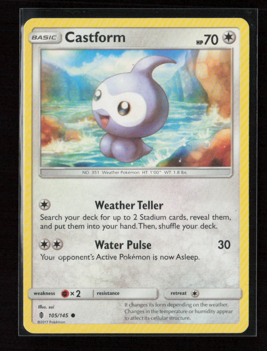 Castform Common SM - Guardians Rising 105/145 LP