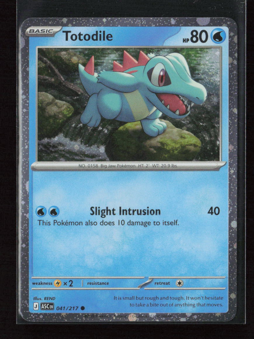 Totodile (Cosmos Holo) Common Miscellaneous Cards & Products 041/217 NM