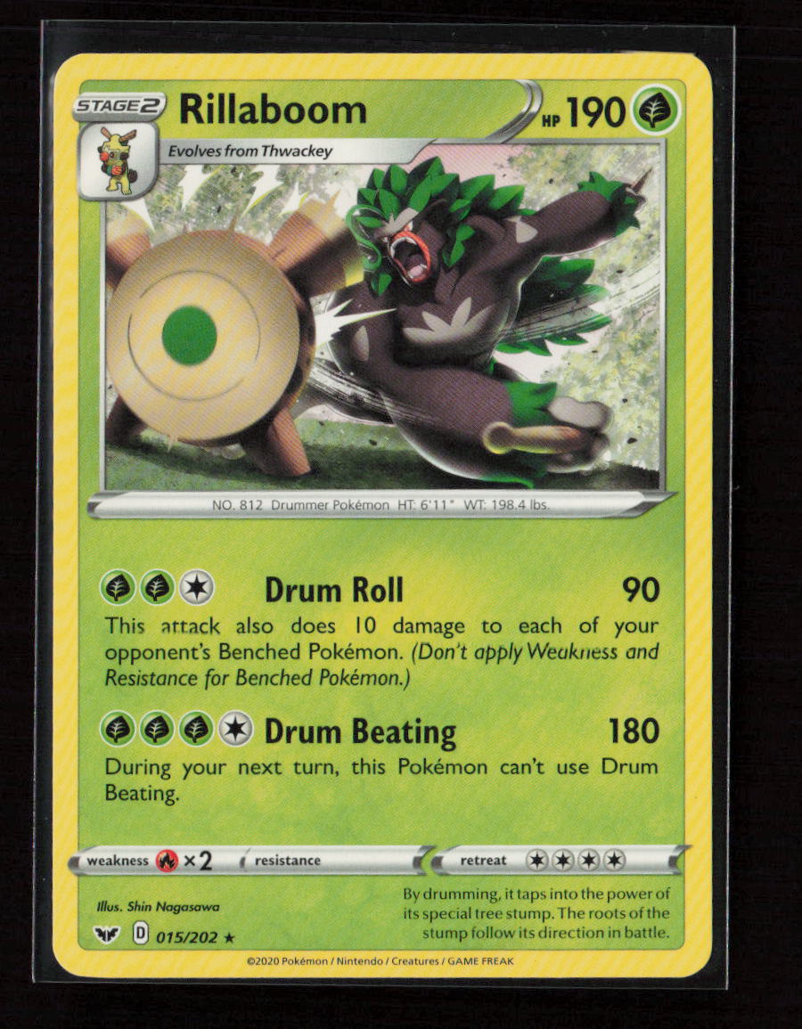 Rillaboom - (Cracked Ice Holo) Holo Rare Deck Exclusives 015/202 LP