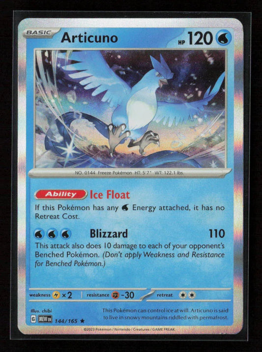 Articuno Rare SV: Scarlet & Violet 151 144/165 NM - Kang's Collectibles