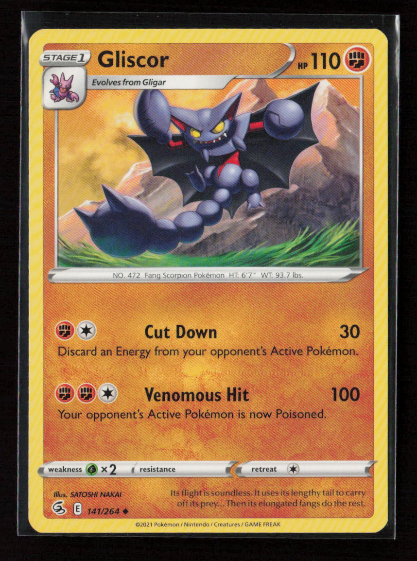 Gliscor Uncommon SWSH08: Fusion Strike 141/264 LP