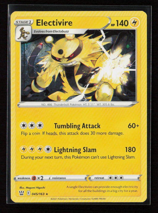 Electivire Rare SWSH05: Battle Styles 045/163 LP