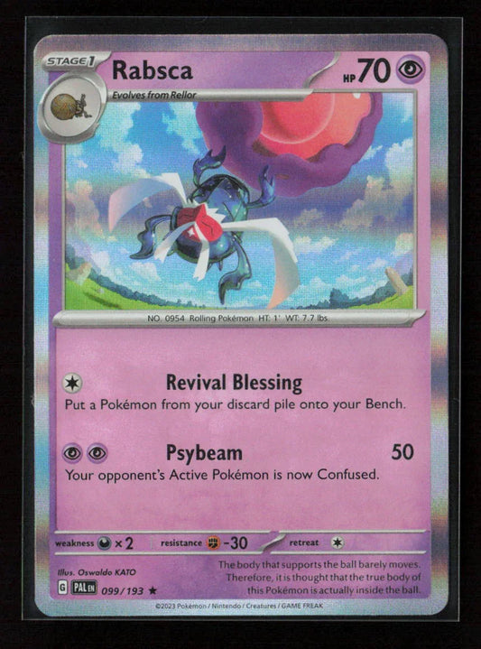 Rabsca Rare SV02: Paldea Evolved 099/193 NM - Kang's Collectibles