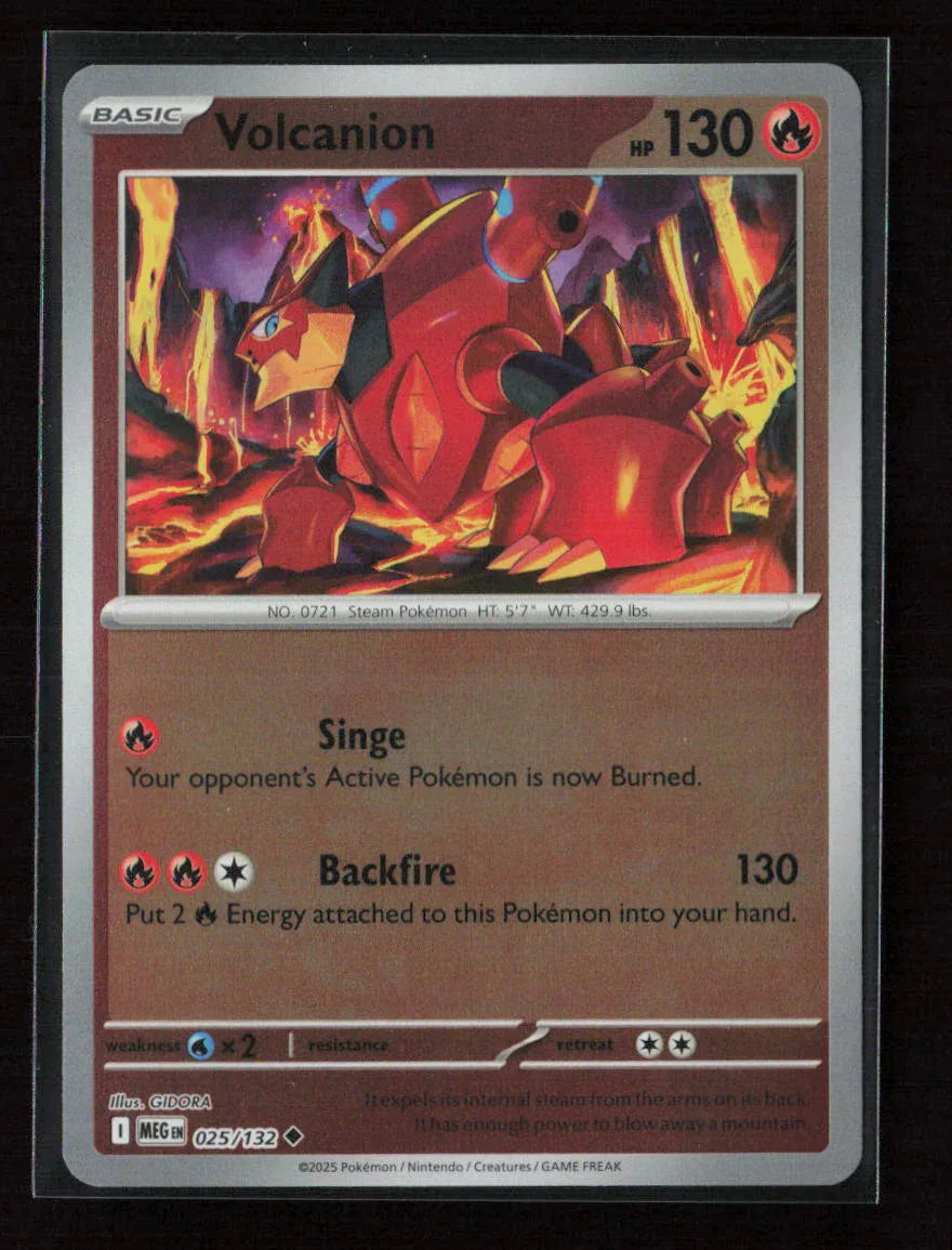 Volcanion Uncommon ME01: Mega Evolution 025/132 NM - Kang's Collectibles