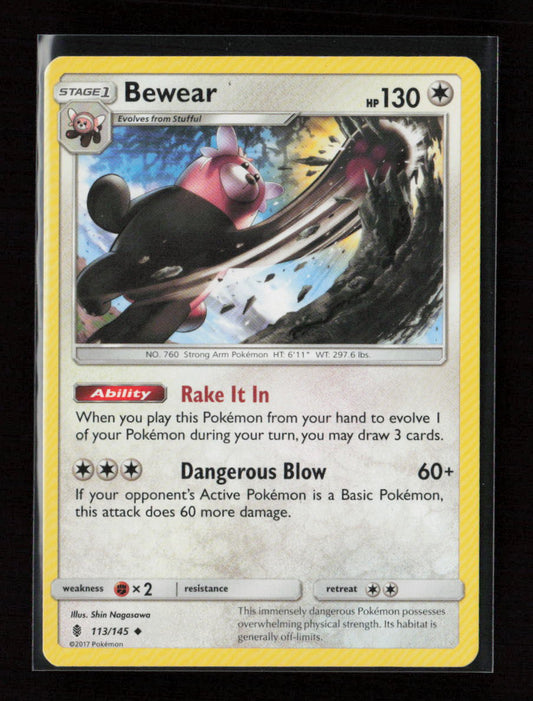 Bewear Uncommon SM - Guardians Rising 113/145 LP