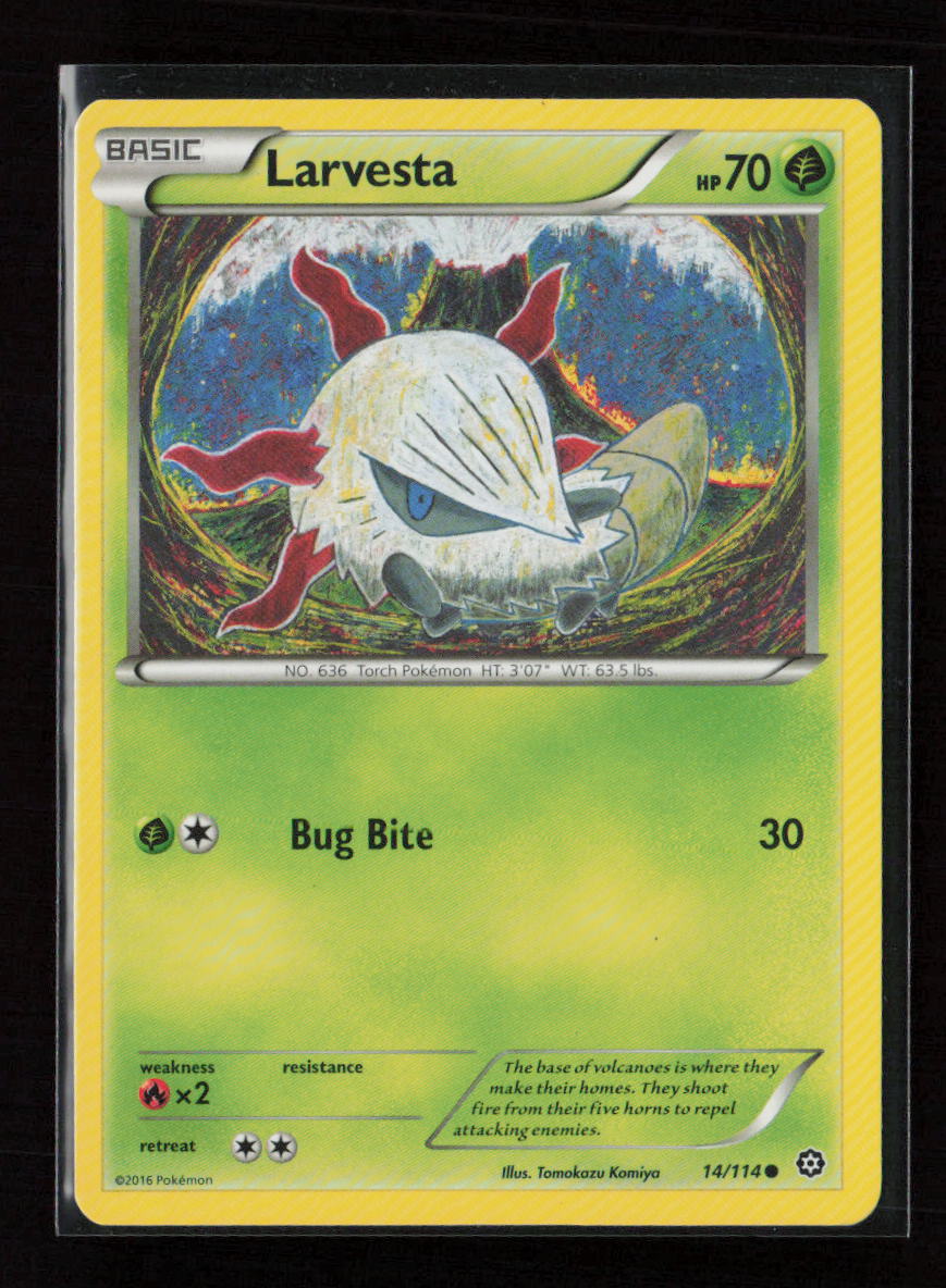 Larvesta Common XY - Steam Siege 14/114 LP