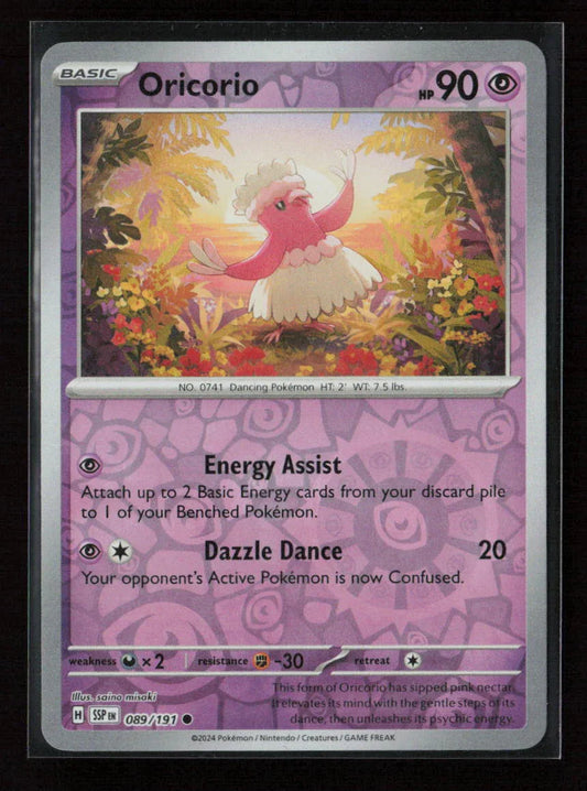 Oricorio - Common SV08: Surging Sparks 089/191 NM - Kang's Collectibles