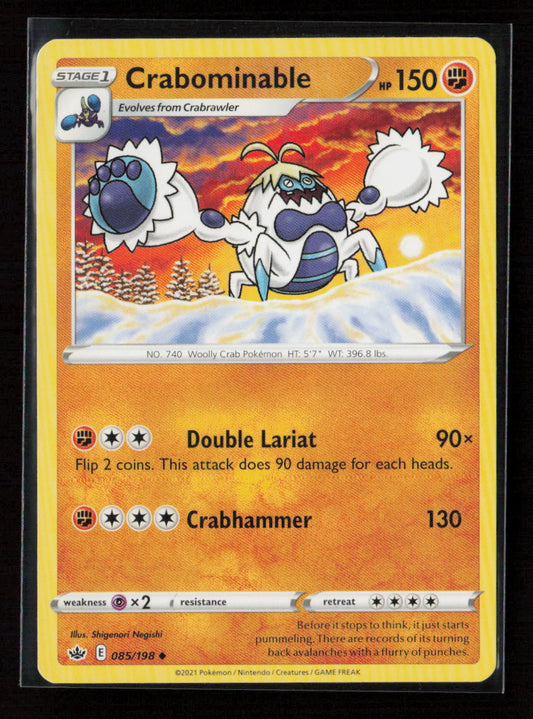 Crabominable Uncommon SWSH06: Chilling Reign 085/198 LP