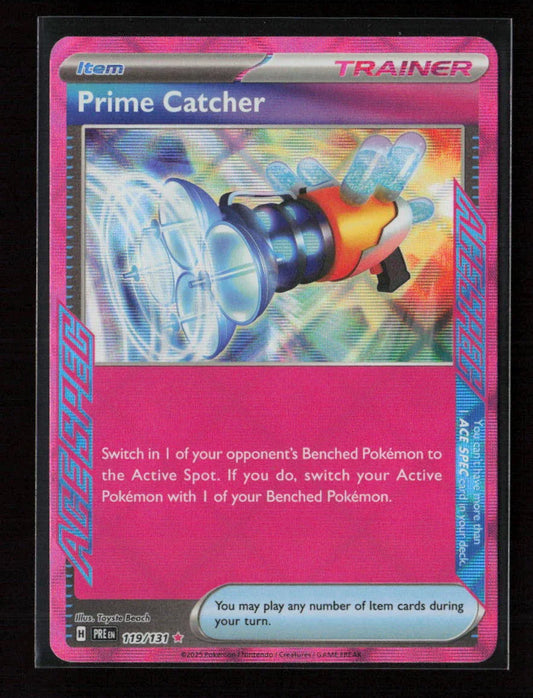 Prime Catcher ACE SPEC Rare SV: Prismatic Evolutions 119/131 NM - Kang's Collectibles