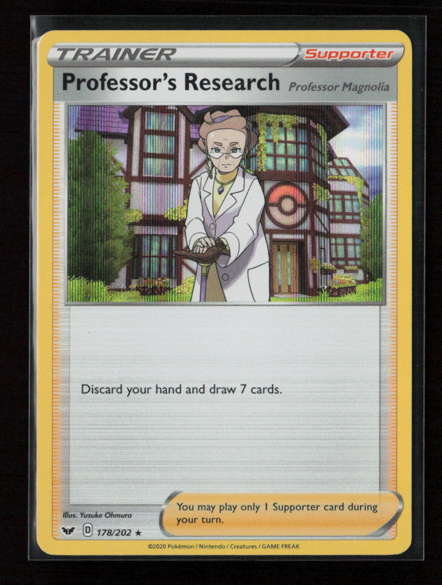 Professor's Research Holo Rare SWSH01: Sword & Shield Base Set 178/202 NM